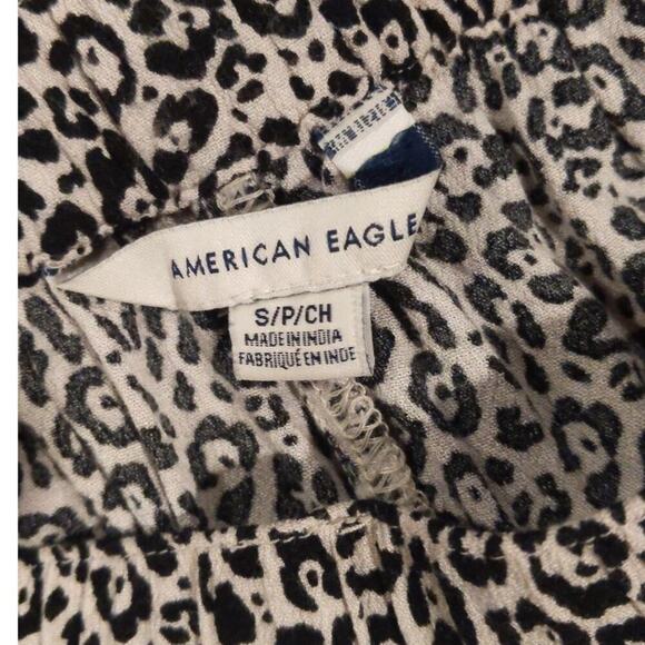 American Eagle Leopard Cheetah Print Ruffle Mini Skirt Lightweight  Small - Picture 3 of 6